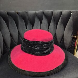 Michaels Vibrant Red and Black Women's Hat